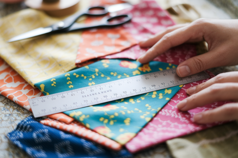 regle-japonaise-tissu-mains
