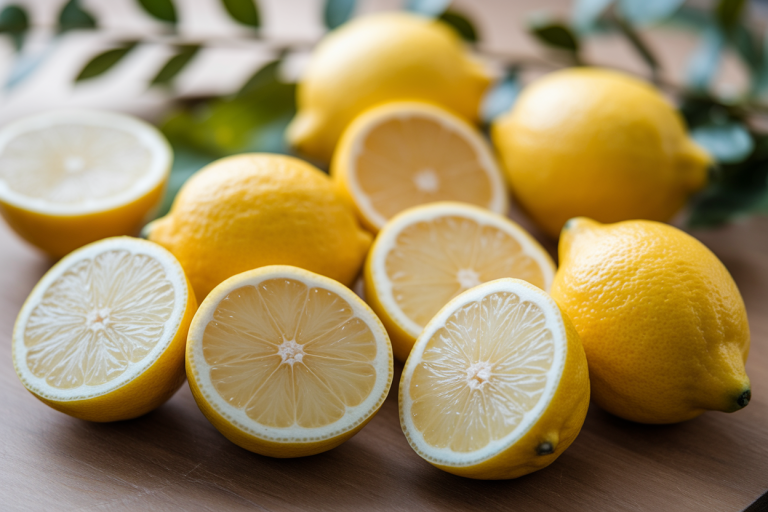 citrons-tranches-pulpe-jaune-bois