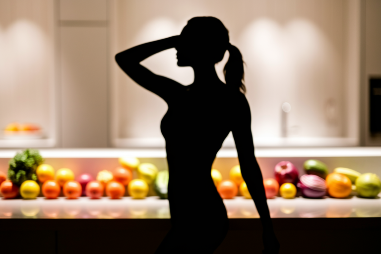 femme-silhouette-cuisine-fruits-legumes