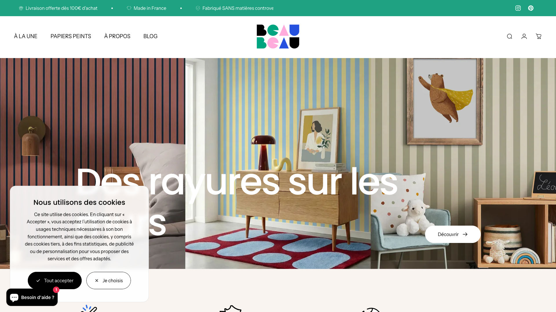 Beau Beau Blog interface