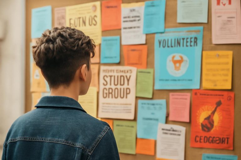 jeune-coiffure-panneau-affiches-colorées