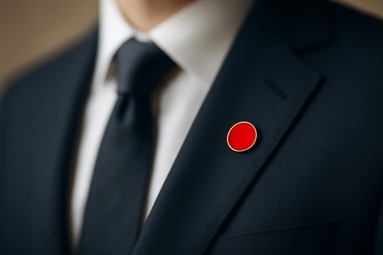 personne-costume-epingle-rouge