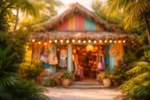 façade-boutique-couleurs-végétation-tropicale