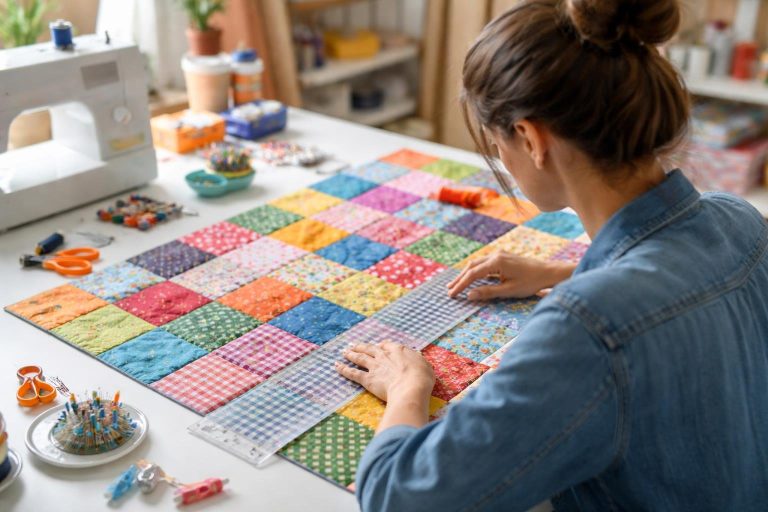 table-couture-patchwork-regle-transparente